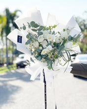 Load image into Gallery viewer, Prestige Bouquet To You (Tulip White, Chamomile & Eucalyptus Style Wrap )