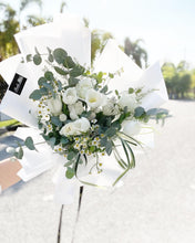 Load image into Gallery viewer, Prestige Bouquet To You (Tulip White, Chamomile & Eucalyptus Style Wrap )