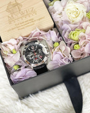 Load image into Gallery viewer, Flower Box With Gift ( Hydrangea Roses Design)