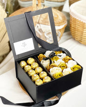 Load image into Gallery viewer, Everlasting Soap Flowers Box (Gold Champagne Feraro Rocher Giftbox)