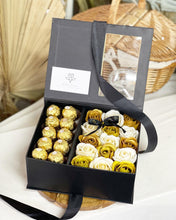 Load image into Gallery viewer, Everlasting Soap Flowers Box (Gold Champagne Feraro Rocher Giftbox)