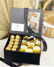 Load image into Gallery viewer, Everlasting Soap Flowers Box (Gold Champagne Feraro Rocher Giftbox)