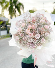 Load image into Gallery viewer, Prestige XXXL Size Bouquet To You (20 Pink Roses Baby Breath Design)