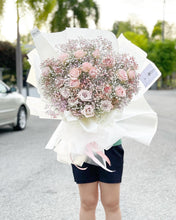 Load image into Gallery viewer, Prestige XXXL Size Bouquet To You (20 Pink Roses Baby Breath Design)