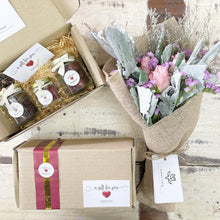 Load image into Gallery viewer, Signature Bouquet To You (Roses Pink Silver Leaf Design)