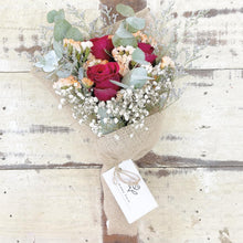 Load image into Gallery viewer, Signature Bouquet To You (Roses Red Silver Leaf Design)