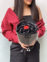 Load image into Gallery viewer, RUSSIAN WRAP Everlasting Soap Roses Bouquet To You - Russian Style 12 Red 6 Black