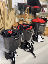 Load image into Gallery viewer, RUSSIAN WRAP Everlasting Soap Roses Bouquet To You - Russian Style 12 Red 6 Black