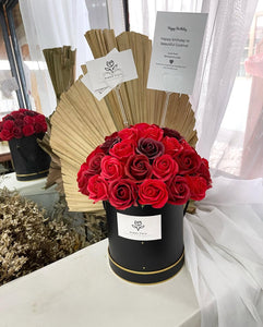 Everlasting Soap Flower Box To You - 33 Roses (Red Design)