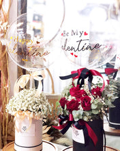 Load image into Gallery viewer, Valentines Hat Box Flower To You Exclusive Design Balloon
