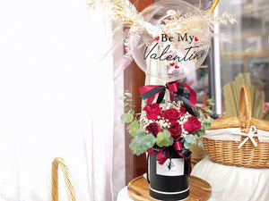 Hat Box Flower To You Exclusive Design Balloon