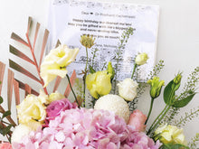 Load image into Gallery viewer, Flower Basket To You (Hydrangea, Roses, Ping Ping, Eustoma &amp; Fillers)

