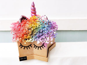 Unicorn Flower Box To You (Baby Breath)