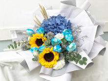 Load image into Gallery viewer, Prestige XL Bouquet To You (Sunflower, Tulip, Hydrangeas, Assorted Fillers and Green)
