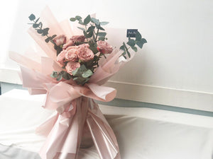 Prestige Bouquet To You (Cappuccino Roses & Eucalyptus)