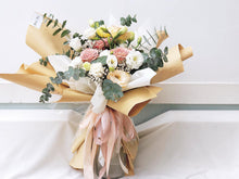 Load image into Gallery viewer, Prestige Wrap Roses To You (Kraft Wrap Soft Earth Colours Design)
