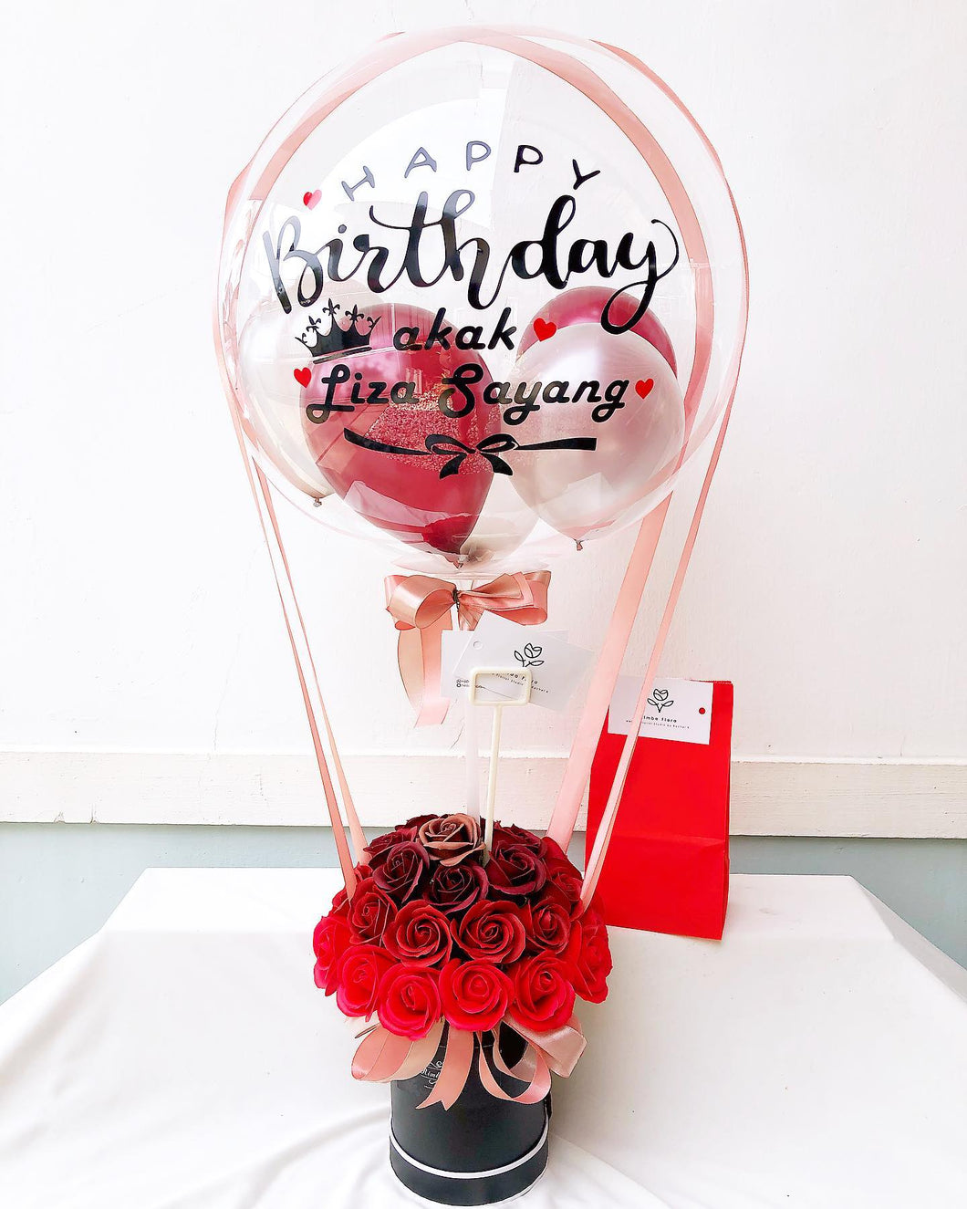 Everlasting Hot Air Baloon To You (Ombre Red)
