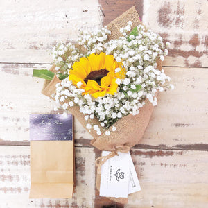 Signature Bouquet To You (Sunflower Baby Breath Design)