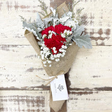 Load image into Gallery viewer, Signature Bouquet To You (Carnation Deep Red Silver Leaf Design)
