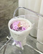 Load image into Gallery viewer, Everlasting Soap Flower Bouquet To You -18 Ombre Purple
