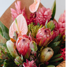 Load image into Gallery viewer, Rimba Prestige Bouquet To You (Protea, Anthurium, Ginger, Orchids, Eucalyptus Nuts)
