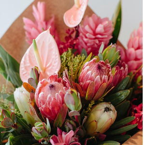 Rimba Prestige Bouquet To You (Protea, Anthurium, Ginger, Orchids, Eucalyptus Nuts)