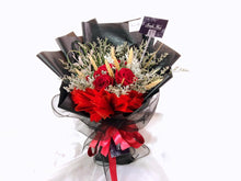 Load image into Gallery viewer, Prestige Bouquet To You (Roses, Silver Leaf, Wheat, Casphia)
