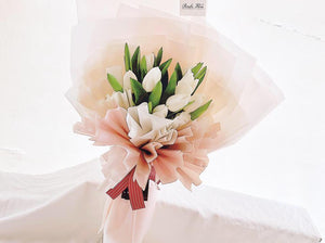 Prestige Bouquet To You (White Tulips)