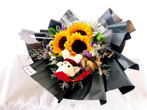 Prestige Bouquet To You (Sunflower, Statice, Casphia, Baby Breathe)