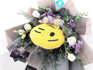 Prestige Emoji Bouquet To You (Emoji, Eustoma , Eryngium, Casphia, Statice, Parvifolia)