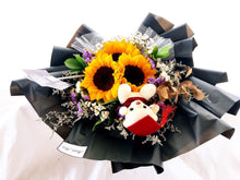 Load image into Gallery viewer, Prestige Bouquet To You (Sunflower, Statice, Casphia, Baby Breathe)
