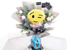 Load image into Gallery viewer, Prestige Emoji Bouquet To You (Emoji, Eustoma , Eryngium, Casphia, Statice, Parvifolia)
