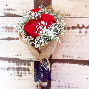 Signature Bouquet To You (Roses Red Baby Breath Design)