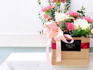 Flower Box To You (Pink Carnation Flower Design)