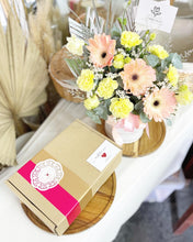Load image into Gallery viewer, Flower Box To You (Daisy, Carnations Coral Yellow Design)
