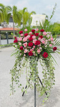 Load and play video in Gallery viewer, Congratulatory Flower Stand To You ( Roses Red Pink Design)
