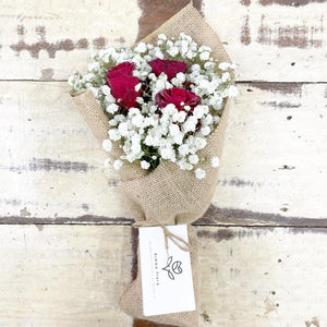 Signature Bouquet To You (Roses Red Baby Breath Design)