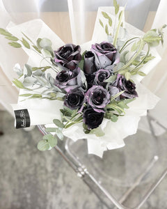 Prestige Bouquet To You (Galaxy Roses Eucalyptus Green Design)(Small 3 Roses)