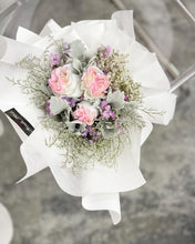 Load image into Gallery viewer, Prestige Bouquet To You (Mermaid Roses Silver Leaf Design)(Small 3 Roses)
