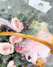 Load image into Gallery viewer, Extravagant Fruit Flower Basket To You (Soft Pastel Pink Color Design )
