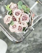 Load image into Gallery viewer, Russian Wrap Bouquet To You  (Roses Menta &amp; Eucalyptus  Design) (Small 6 Roses)
