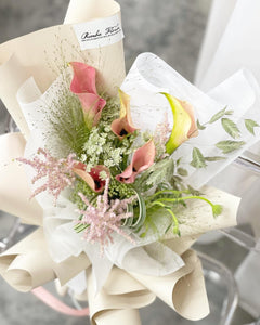 Prestige Bouquet To You  (Calla Lily Pink Coral Design) (Standard 5 Calla Lily)