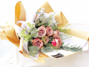 Prestige Bouquet To You  (Cappuccino Eucalyptus Design Kraft Wrap Design)