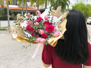 Prestige Bouquet To You  (Tulip Spray Roses Design)