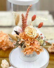 Load image into Gallery viewer, Preserved Flower Box To You Roses (Coral Rose &amp; Hydrangea Design)

