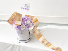 Load image into Gallery viewer, Everlasting Soap Flower Box To You - 33 Roses (Purple White Design)
