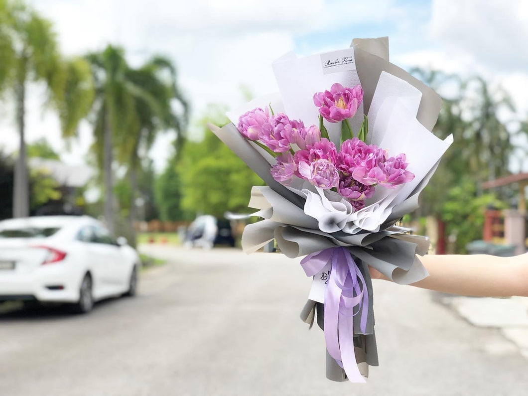 Prestige Bouquet To You (Tulip Purple Design)