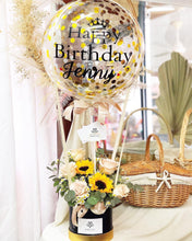 Load image into Gallery viewer, Hot Air Ballon To You  (Confetti Gold Premium Sunflower Quicksand Roses-Small Size)
