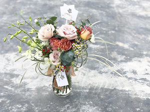 Flower Jar To You (Premium Mix Design Roses & Orchids)
