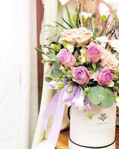 Flower Box To You  (Purple White Flower Design)